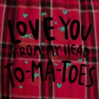 Love You Tomatoes Funny Men's Flannel Plaid Pajama Pants thumb 2