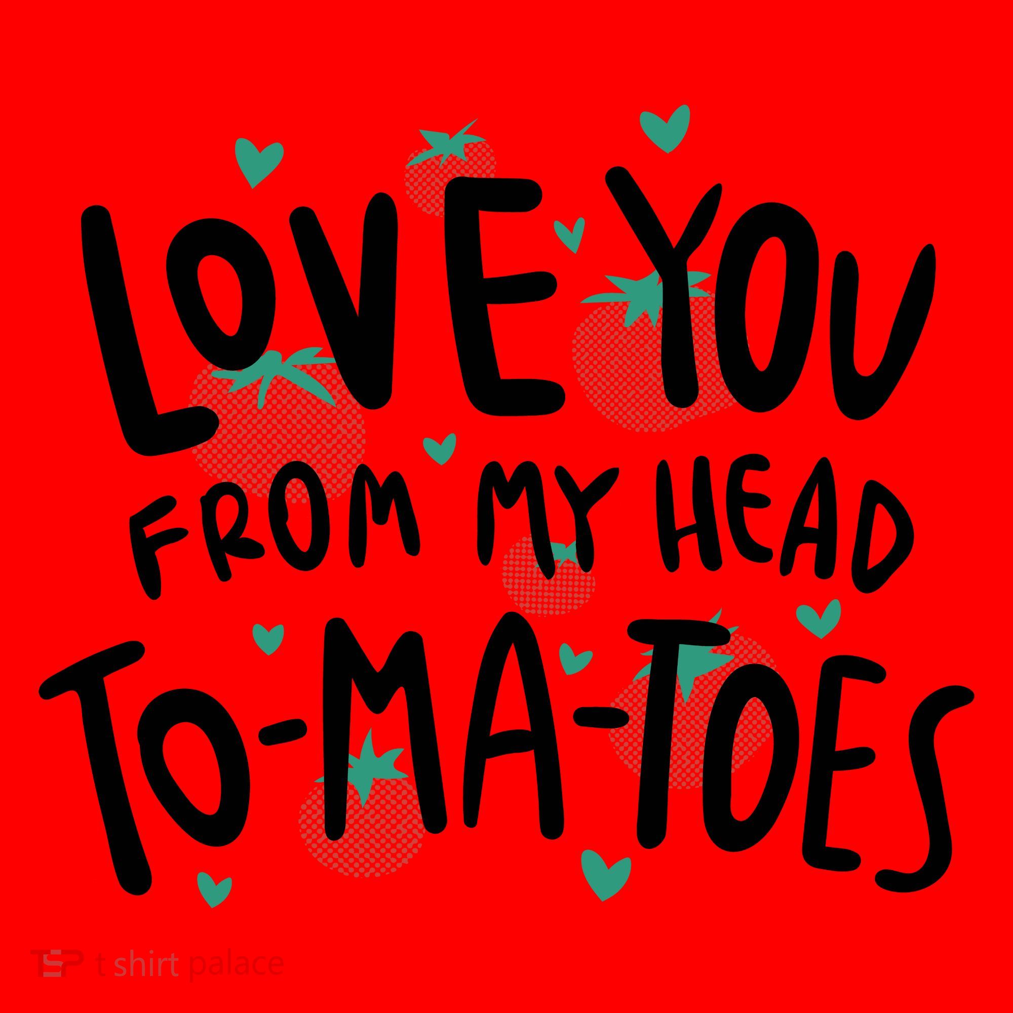 Love You Tomatoes Funny Santa Hat