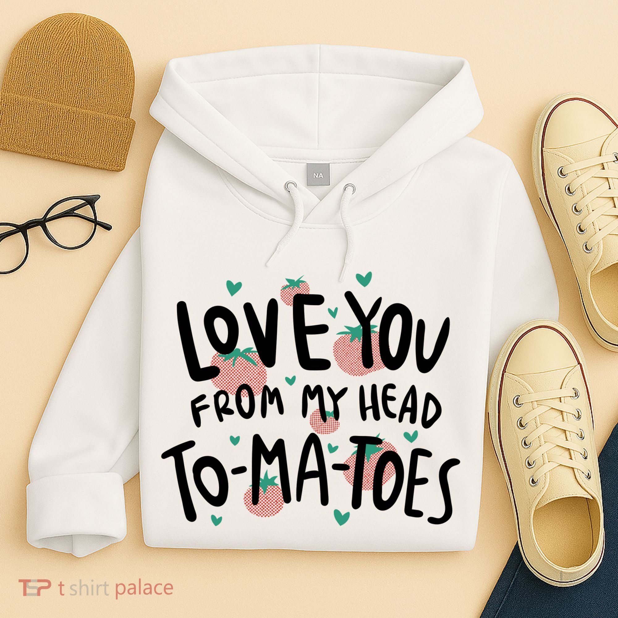 Love You Tomatoes Funny Hoodie