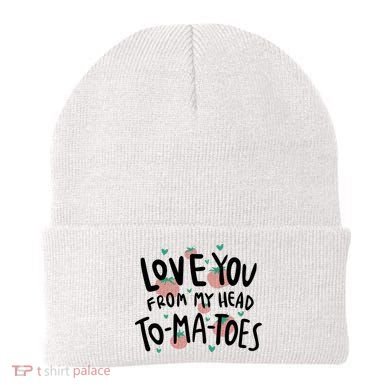 Love You Tomatoes Funny Beanie