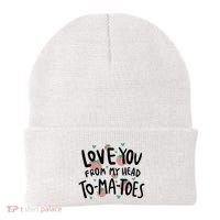 Love You Tomatoes Funny Beanie thumb 0