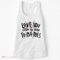 Love You Tomatoes Funny Women's Tank Top thumb 0