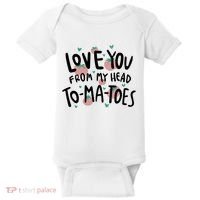 Love You Tomatoes Funny Baby Bodysuit thumb 0
