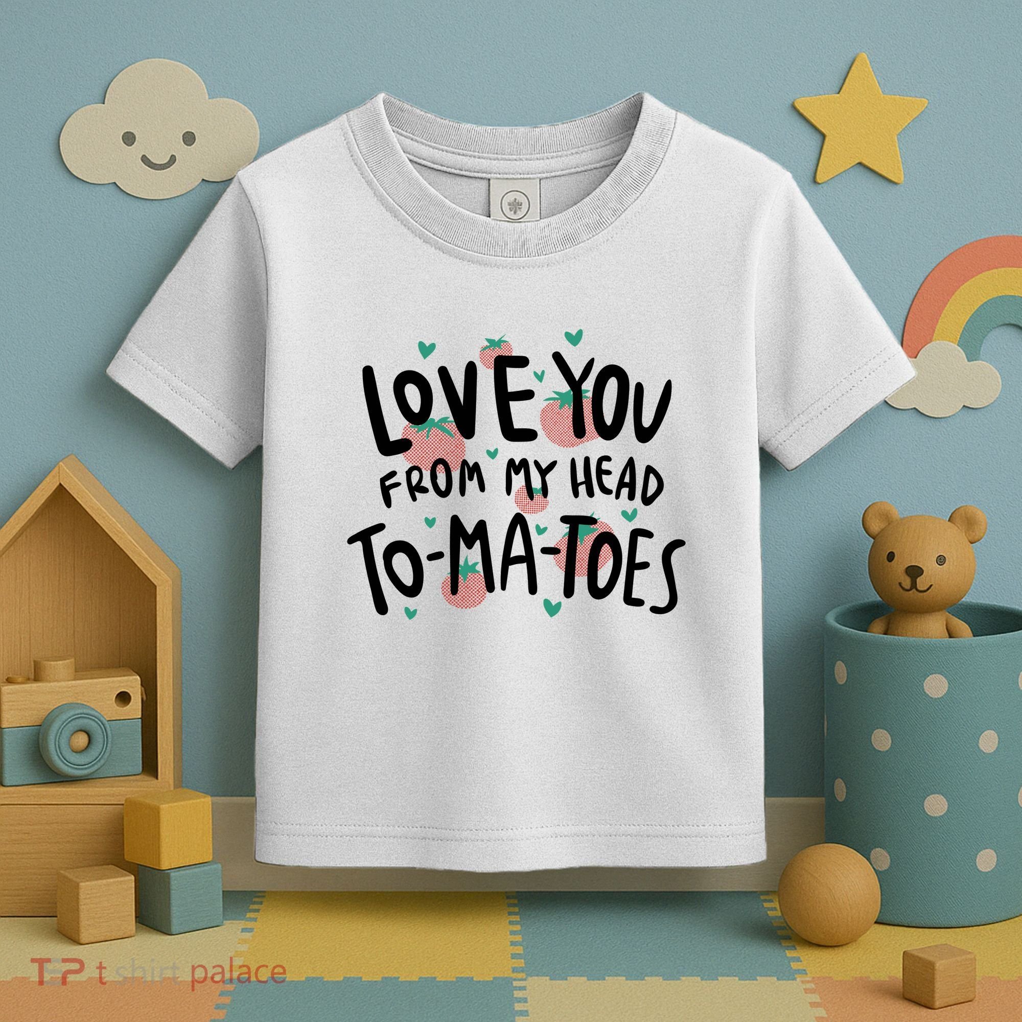 Love You Tomatoes Funny Toddler T-Shirt