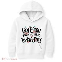 Love You Tomatoes Funny Kids Hoodie thumb 0