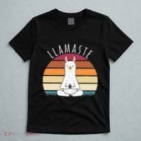 Llamaste Yoga Vintage Lama Yoga Pose Meditation T-Shirt thumb 5