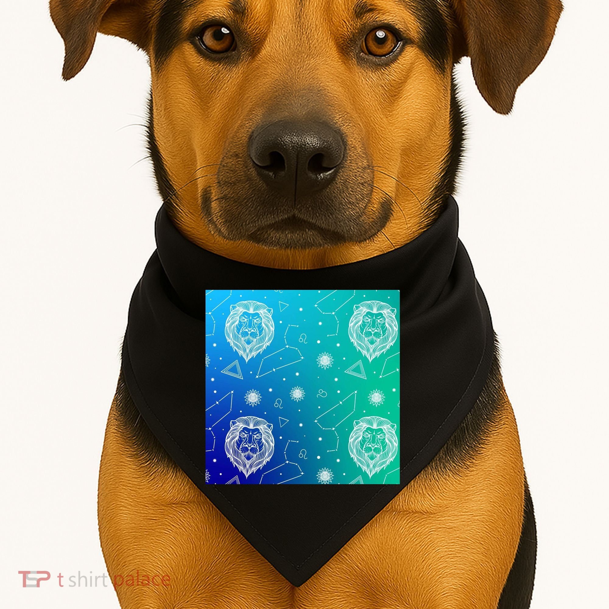 Leo Zodiac Astrology USA-Made Doggie Bandana