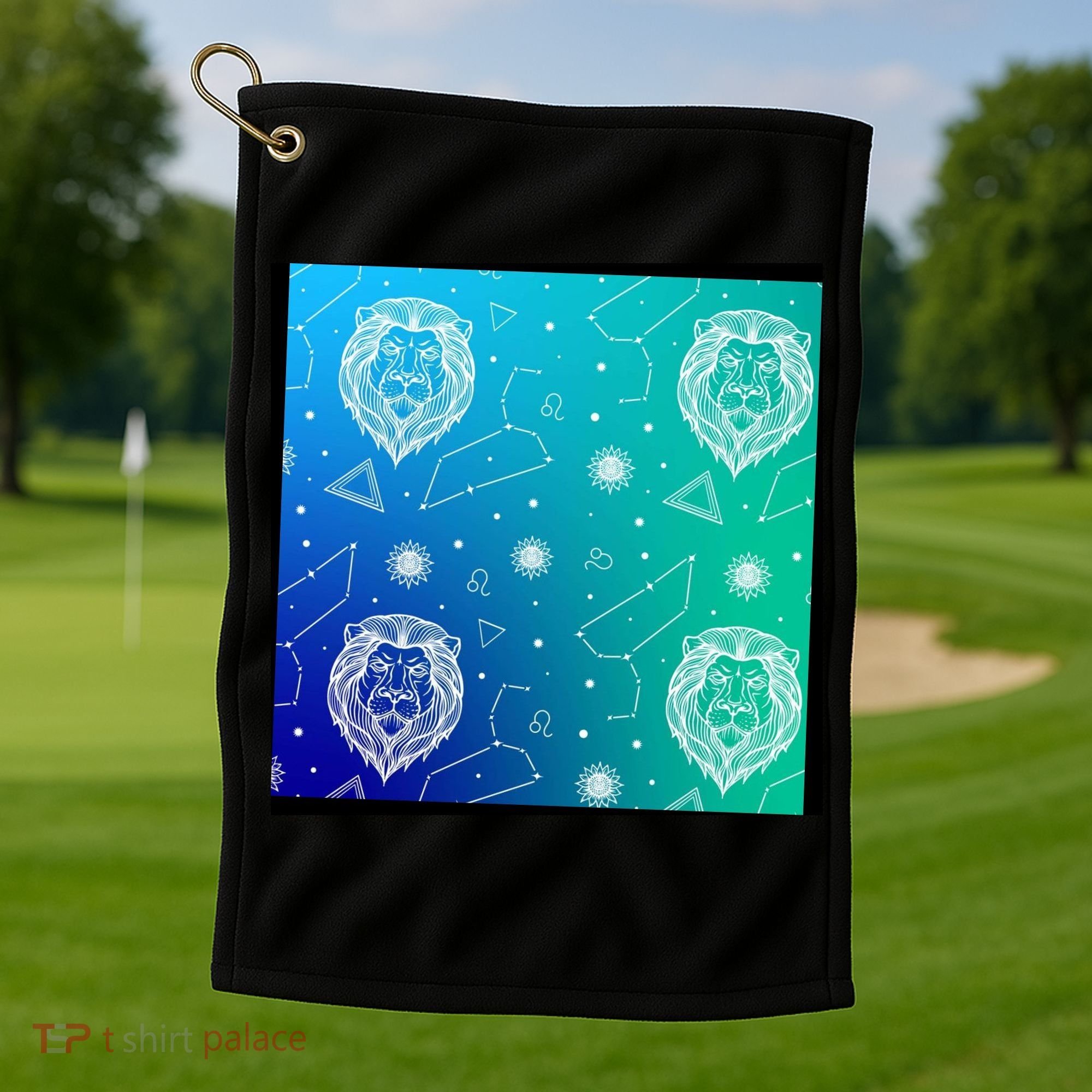 Leo Zodiac Astrology Golf Towel