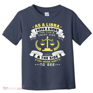 Libra Zodiac Birthday Horoscope Sign Libra Toddler T-Shirt