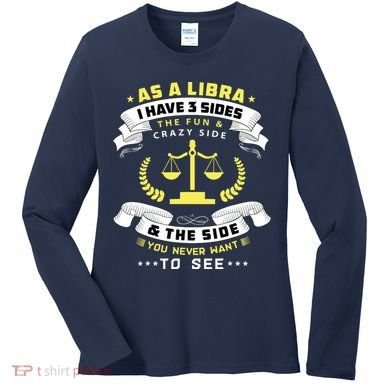 Libra Zodiac Birthday Horoscope Sign Libra Women's Long Sleeve Shirt