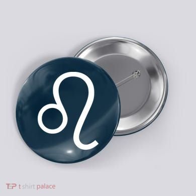 Leo Zodiac Button