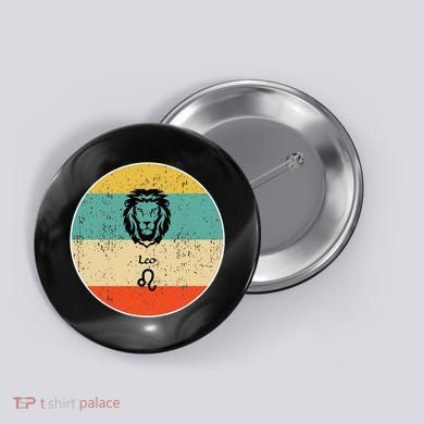 Leo Zodiac Button