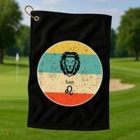 Leo Zodiac Golf Towel thumb 1