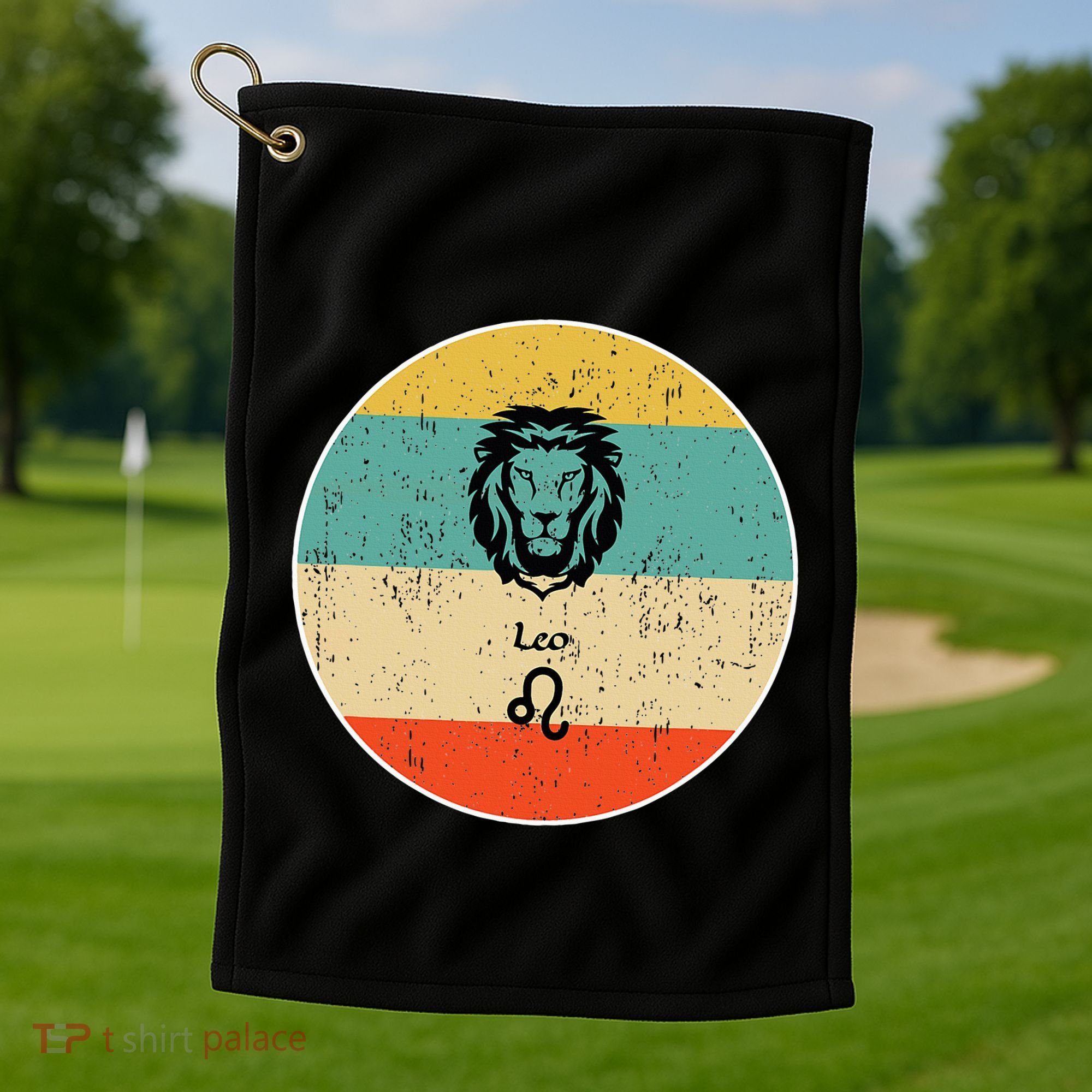 Leo Zodiac Golf Towel