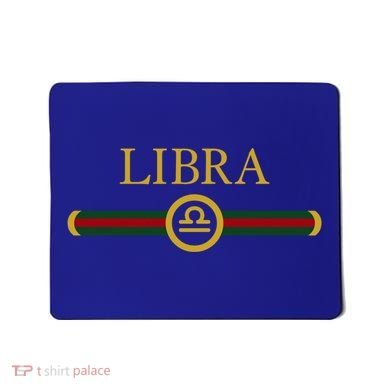 Libra Zodiac October Sep Birthday Graphic Art Libra Sign Great Gift Mousepad