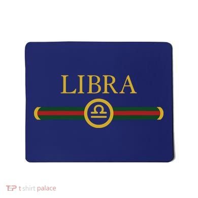 Libra Zodiac October Sep Birthday Graphic Art Libra Sign Mousepad