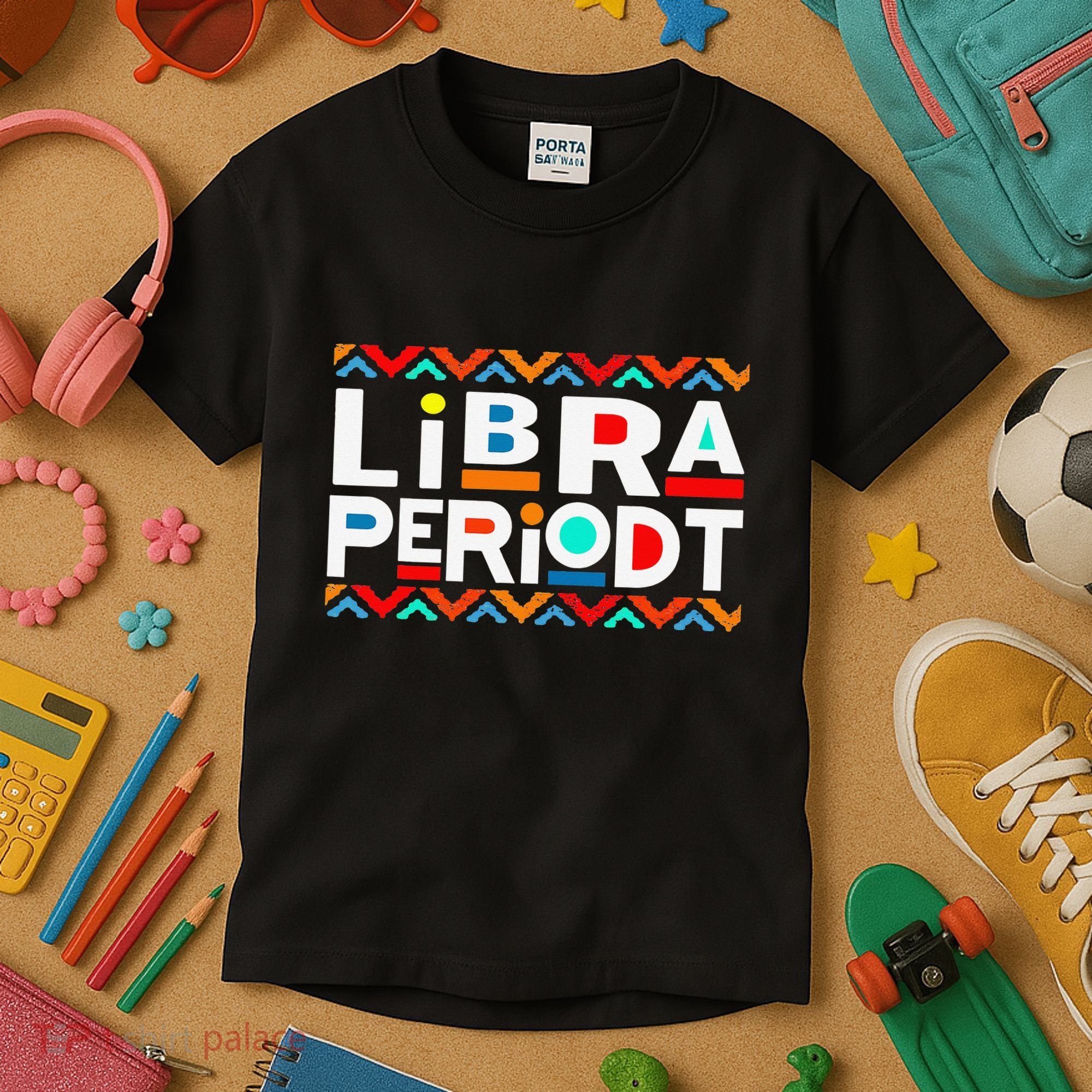 Libra Zodiac September 23 October 22 Birthday Kids T-Shirt