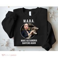 M.A.B.A. Alexandria Ocasio-Cortez Bartend Again Sweatshirt thumb 2