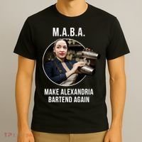 M.A.B.A. Alexandria Ocasio-Cortez Bartend Again T-Shirt thumb 3