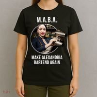 M.A.B.A. Alexandria Ocasio-Cortez Bartend Again T-Shirt thumb 4