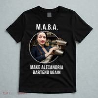 M.A.B.A. Alexandria Ocasio-Cortez Bartend Again T-Shirt thumb 5