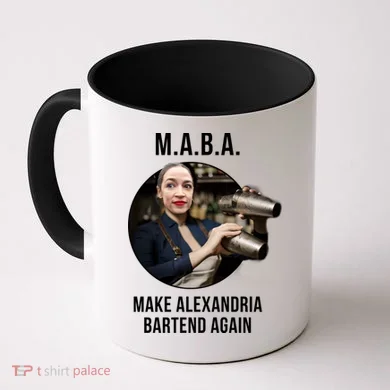M.A.B.A. Alexandria Ocasio-Cortez Bartend Again Coffee Mug