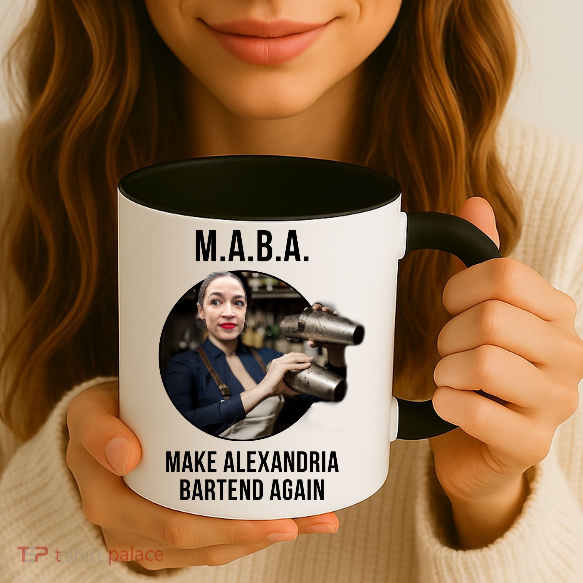 M.A.B.A. Alexandria Ocasio-Cortez Bartend Again Coffee Mug