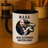 M.A.B.A. Alexandria Ocasio-Cortez Bartend Again Coffee Mug thumb 4