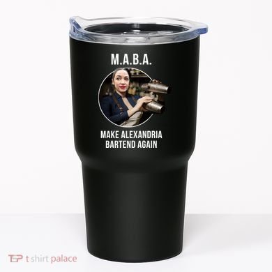 M.A.B.A. Alexandria Ocasio-Cortez Bartend Again Tumbler