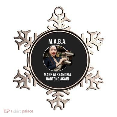 M.A.B.A. Alexandria Ocasio-Cortez Bartend Again Ornament
