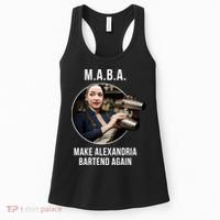 M.A.B.A. Alexandria Ocasio-Cortez Bartend Again Women's Tank Top thumb 0