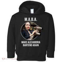 M.A.B.A. Alexandria Ocasio-Cortez Bartend Again Toddler Hoodie thumb 0
