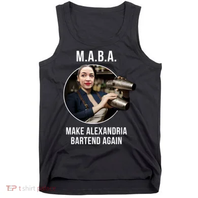 M.A.B.A. Alexandria Ocasio-Cortez Bartend Again Tank Top