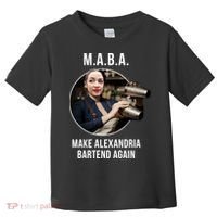 M.A.B.A. Alexandria Ocasio-Cortez Bartend Again Toddler T-Shirt thumb 0