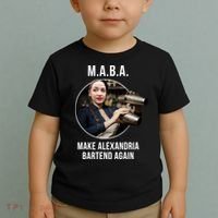 M.A.B.A. Alexandria Ocasio-Cortez Bartend Again Toddler T-Shirt thumb 2