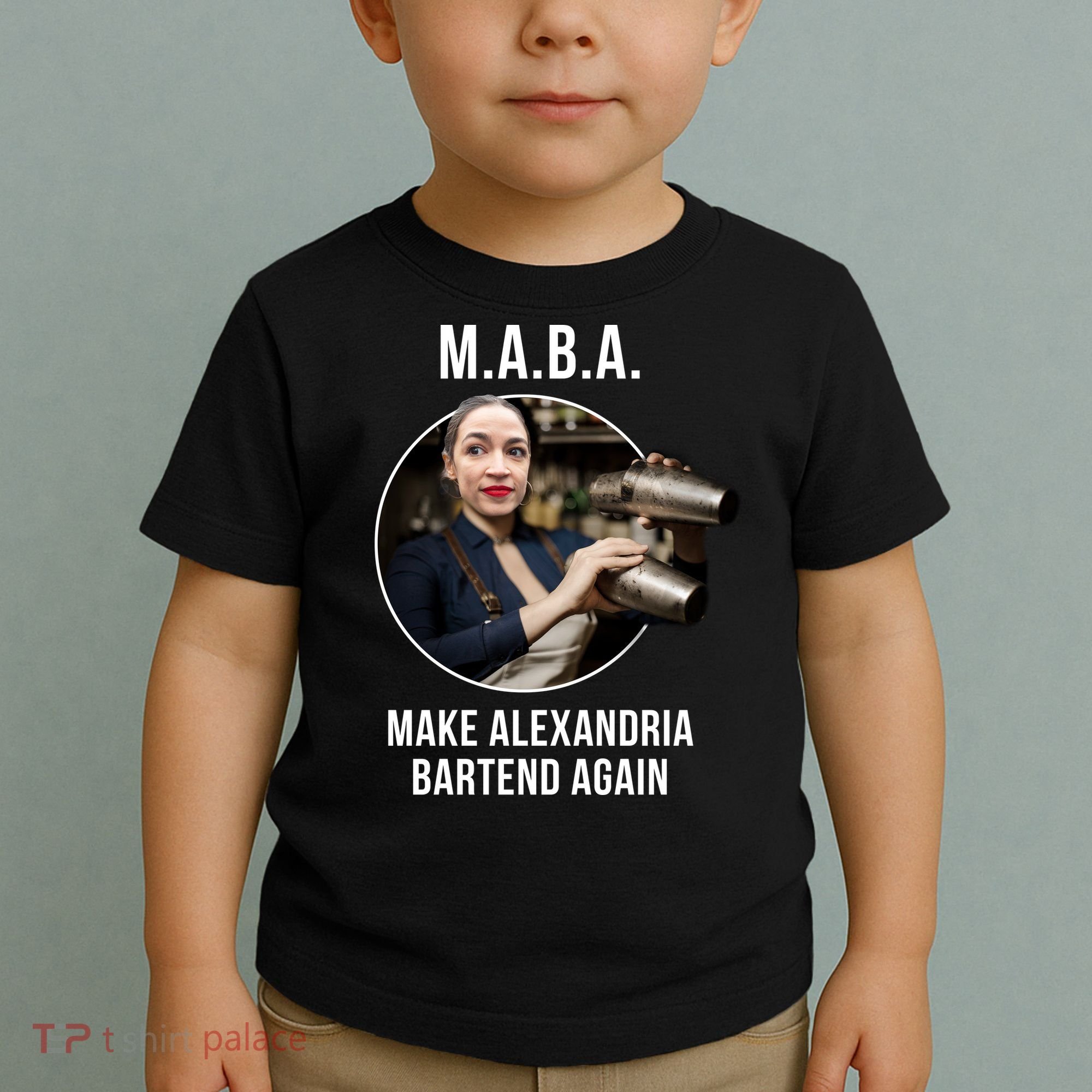 M.A.B.A. Alexandria Ocasio-Cortez Bartend Again Toddler T-Shirt
