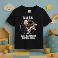 M.A.B.A. Alexandria Ocasio-Cortez Bartend Again Toddler T-Shirt thumb 3