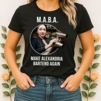 M.A.B.A. Alexandria Ocasio-Cortez Bartend Again Women's T-Shirt thumb 2