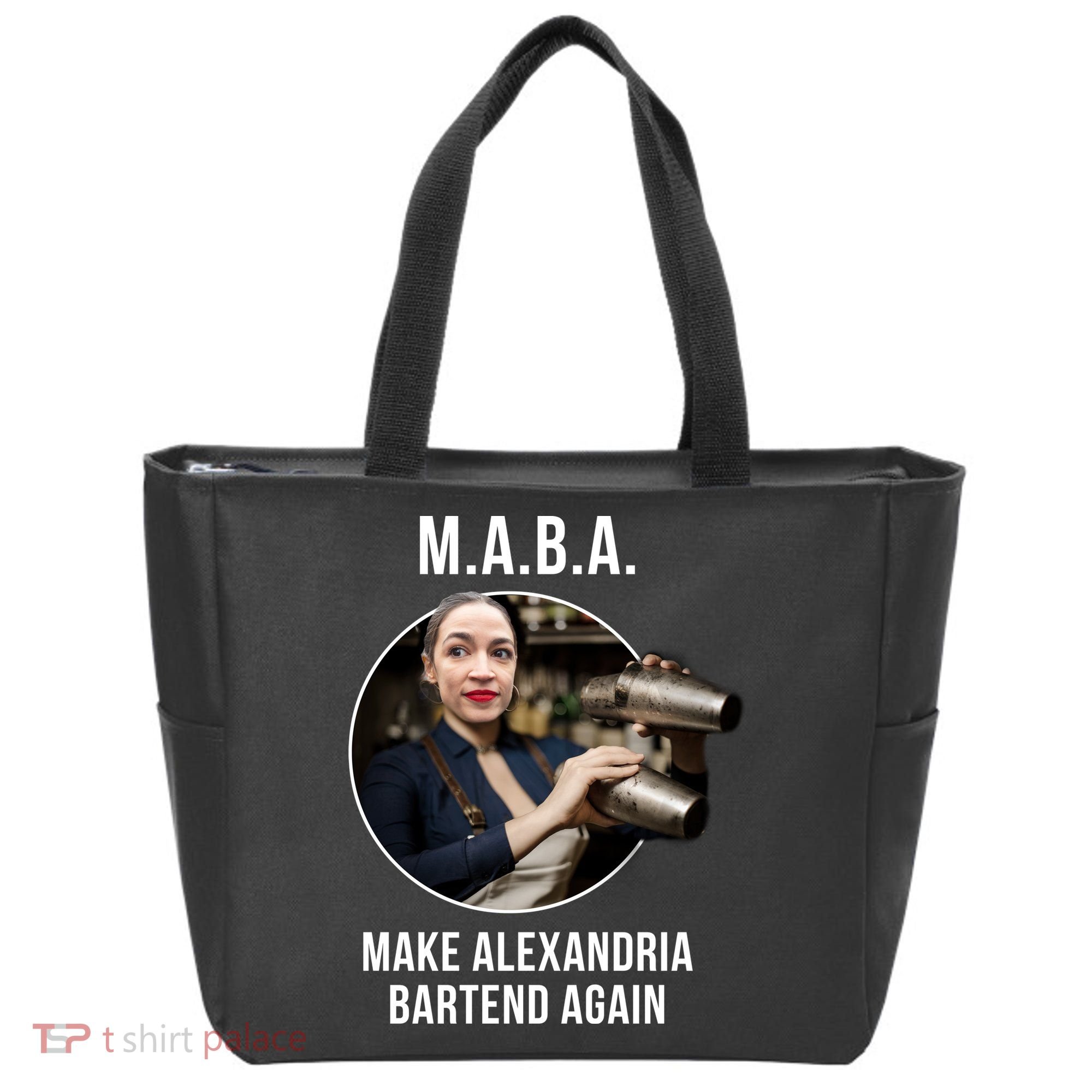 M.A.B.A. Alexandria Ocasio-Cortez Bartend Again Tote Bag