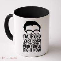 'm Trying Very Hard Not To Connect With People Right Now Coffee Mug thumb 0