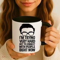 'm Trying Very Hard Not To Connect With People Right Now Coffee Mug thumb 3