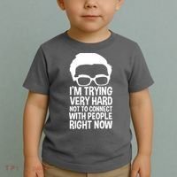 'm Trying Very Hard Not To Connect With People Right Now Toddler T-Shirt thumb 2