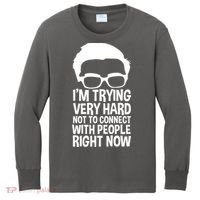 'm Trying Very Hard Not To Connect With People Right Now Kids Long Sleeve Shirt thumb 0