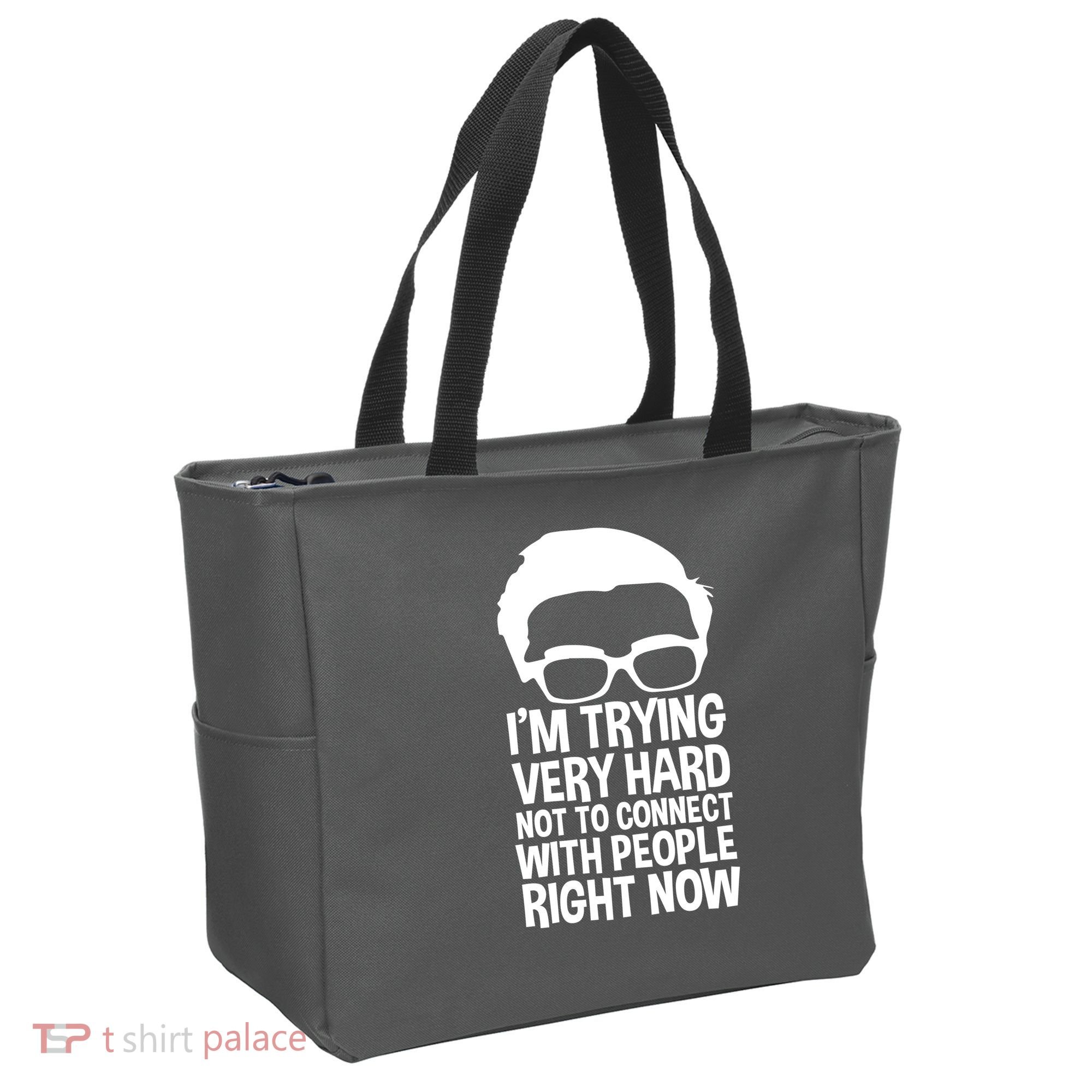 'm Trying Very Hard Not To Connect With People Right Now Tote Bag