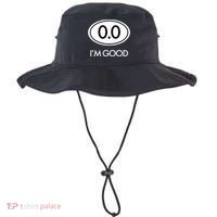 Marathon 0.0 Circle No Thanks Funny Graphic Bucket Hat thumb 0