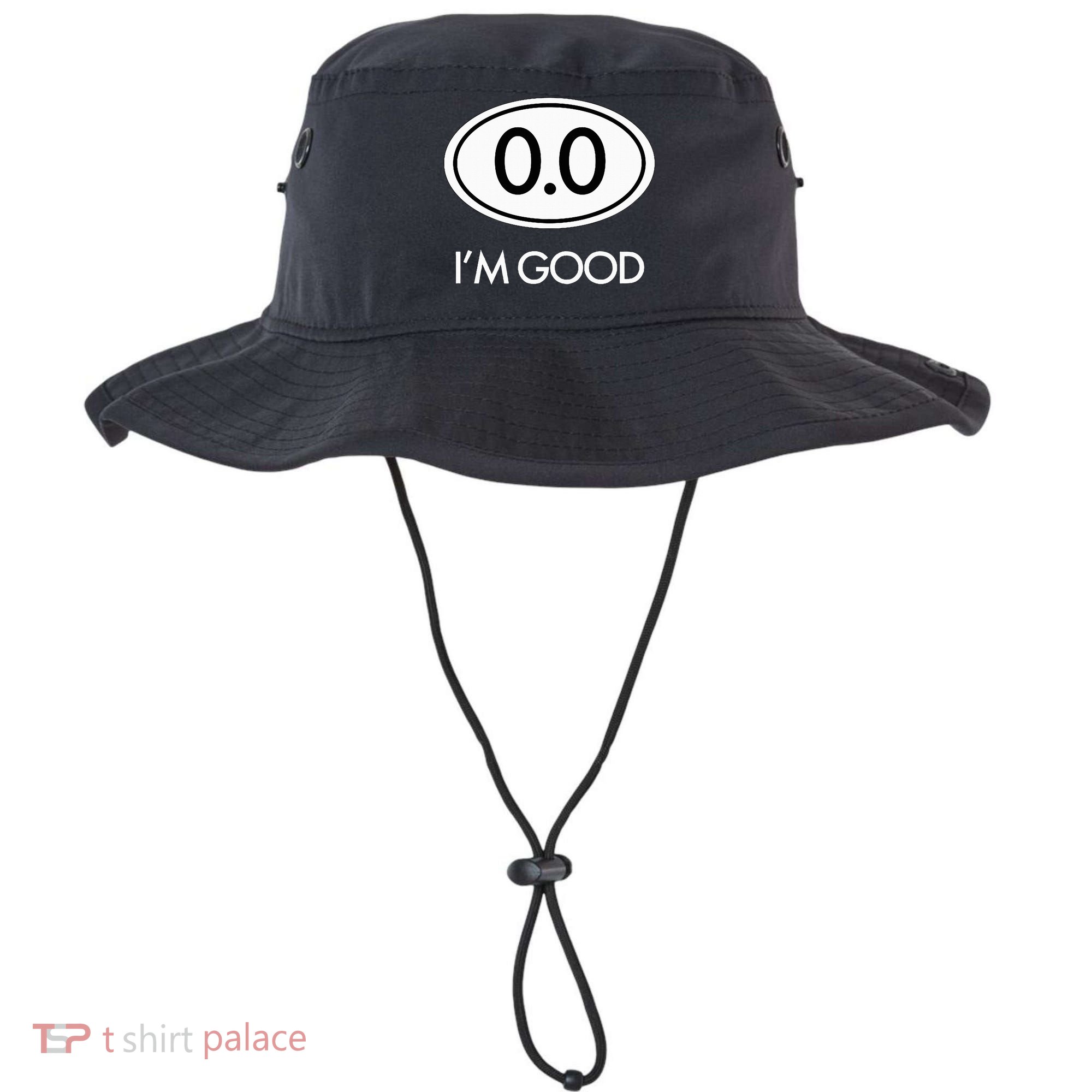 Marathon 0.0 Circle No Thanks Funny Graphic Bucket Hat