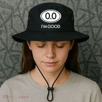 Marathon 0.0 Circle No Thanks Funny Graphic Bucket Hat thumb 3
