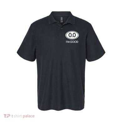 Marathon 0.0 Circle No Thanks Funny Graphic Polo