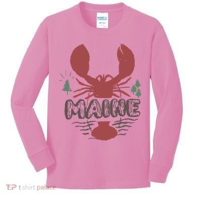 Maine 02 Kids Long Sleeve Shirt
