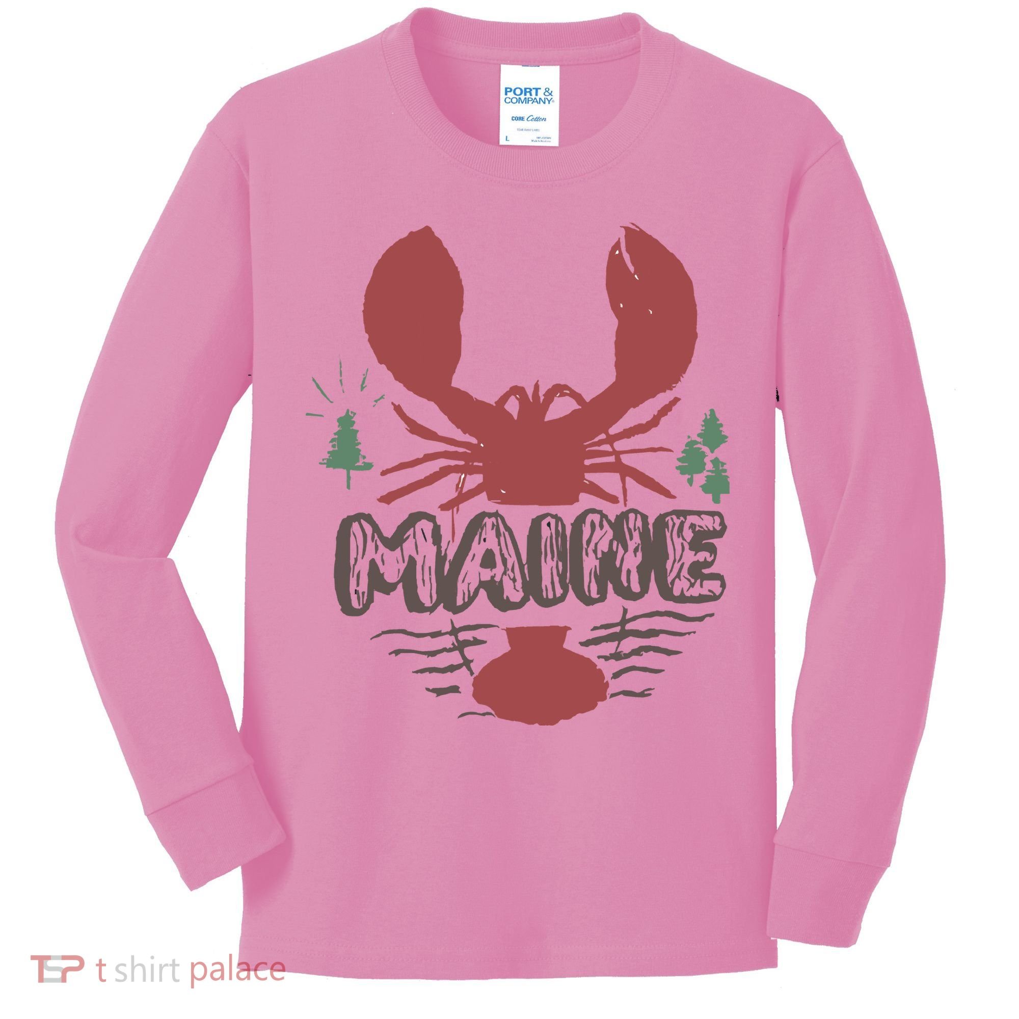 Maine 02 Kids Long Sleeve Shirt